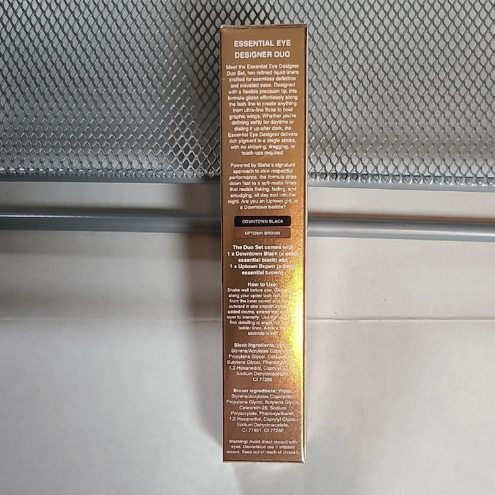 Bisha Essential Eye Designer Duo Downtown Black/Uptown Brown NIB Sealed RV $58